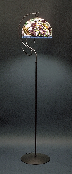 ステンドグラス 花 フロアスタンド ランプ 四季 萩