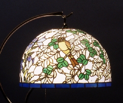 ステンドグラス 花 フロアスタンド ランプ 四季 萩